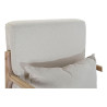 Armchair DKD Home Decor Beige Natural Rubber wood Sixties 66 x 85 x 81 cm