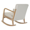 Armchair DKD Home Decor Beige Natural Rubber wood Sixties 66 x 85 x 81 cm