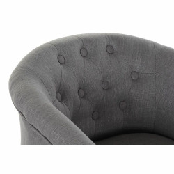 Armchair DKD Home Decor Grey Wood Polyester (58 x 56 x 69 cm)