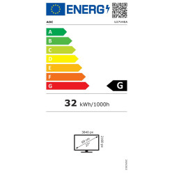 Monitor AOC U27V4EA 27" LED IPS Flicker free 60 Hz 50-60 Hz