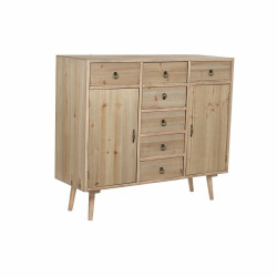 Sideboard DKD Home Decor   Blue Natural Navy Blue Light grey Wood MDF Wood 100 x 35 x 89 cm