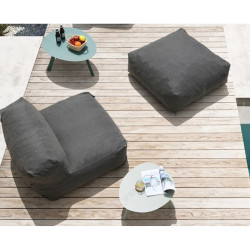 Garden sofa Home ESPRIT Grey 90 x 87 x 65 cm