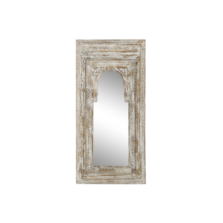 Wall mirror Home ESPRIT White Wood 68 x 8 x 145 cm