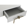 Console DKD Home Decor White Multicolour Golden Metal Iron Mango wood 30 x 40 cm 90 x 45 x 74 cm