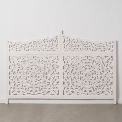 Headboard 180 x 123 cm Wood White DMF