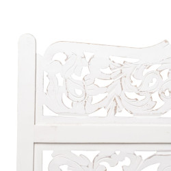 Headboard 180 x 123 cm Wood White DMF