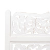 Headboard 180 x 123 cm Wood White DMF