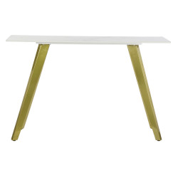 Console DKD Home Decor Ceramic Golden Metal White Modern (120 x 40 x 76 cm)