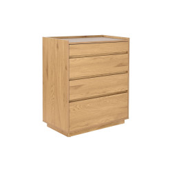 Chest of drawers Home ESPRIT Natural Oak MDF Wood 75 x 40 x 90 cm