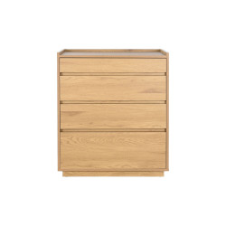 Chest of drawers Home ESPRIT Natural Oak MDF Wood 75 x 40 x 90 cm