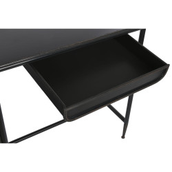 Desk DKD Home Decor Black Metal Crystal 120 x 50 x 80 cm