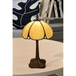 Desk lamp Viro Virginia Beige Zinc 60 W 20 x 37 x 20 cm