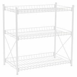 Shelves Confortime Metal White 52 x 34 x 55 cm (2 Units)