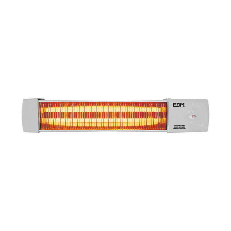 Quartz Heater EDM 07103 Baths White Black Grey 600-1200 W