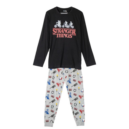 Pyjama Stranger Things Grey Black