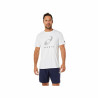 Men’s Short Sleeve T-Shirt Asics Court Spiral Tee White