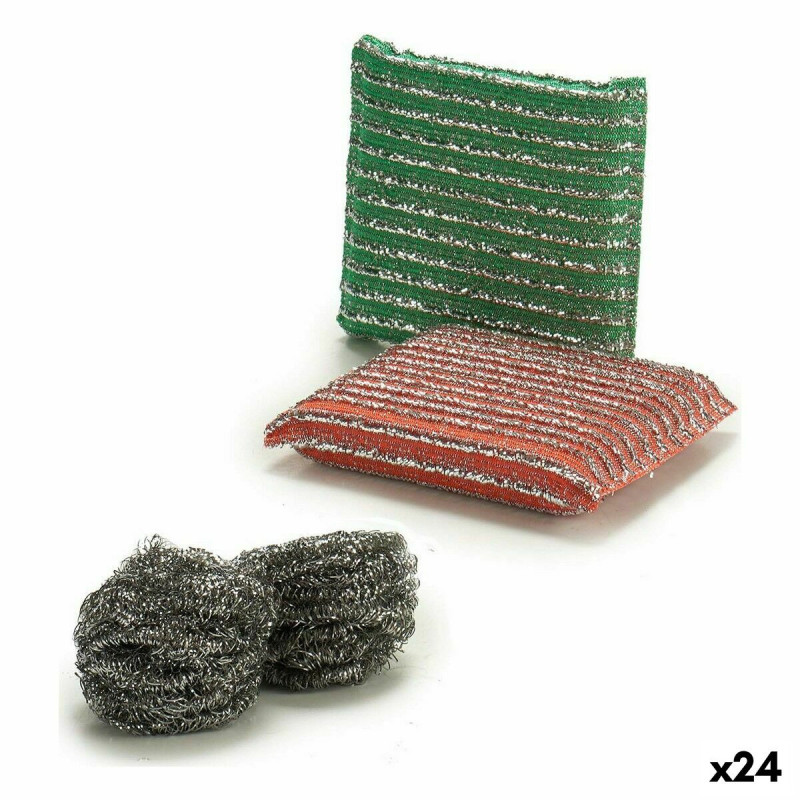 Set of scourers metal (24 Units)