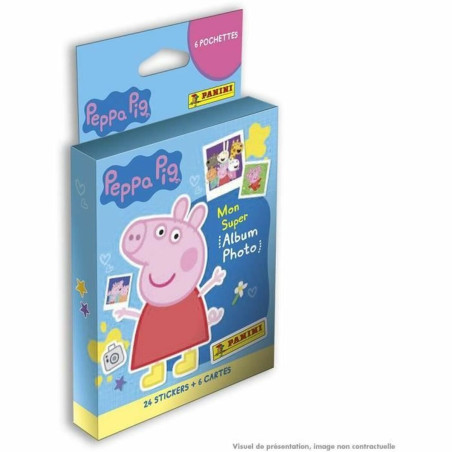 Pack of stickers Peppa Pig Photo Album Panini 6 Envelopes