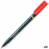 Permanent marker Staedtler Lumocolor Red 10Units