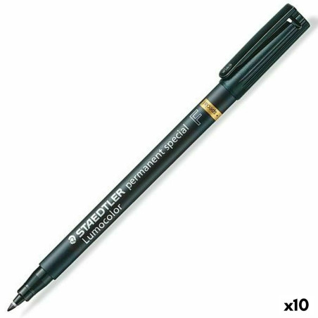 Permanent marker Staedtler Lumocolor Special F Black (10 Units)