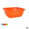 Washing-up Bowl Dem Colors 10 L 34 x 34 x 13,5 cm (12 Units)