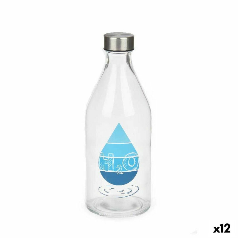 Bottle H2O Glass 1 L (12 Units)