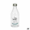 Bottle Milk Glass 1 L (12 Units)