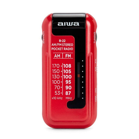 Transistor Radio Aiwa R22RD ROJO Red AM/FM Mini