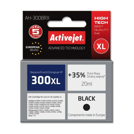 Original Ink Cartridge Activejet AH-300BRX Black