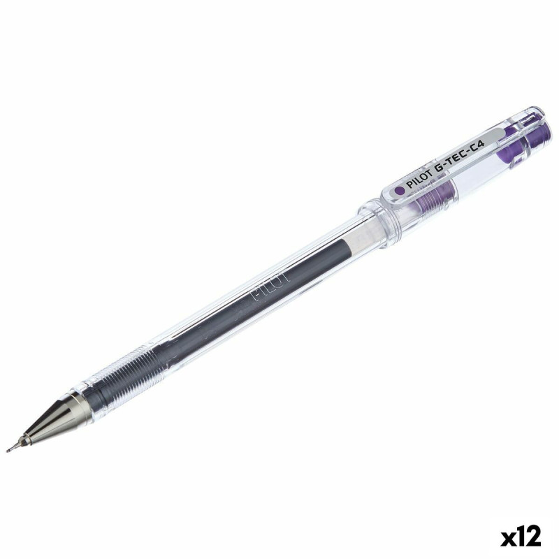 Gel pen Pilot G-TEC C4 Purple Violet 0,2 mm (12 Units)