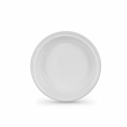 Set of reusable plates Algon White Plastic 20,5 x 3 cm (36 Units)