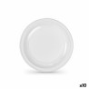 Set of reusable plates Algon White Plastic 22 x 22 x 1,5 cm (36 Units)