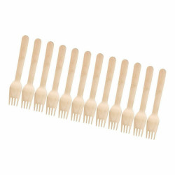 Disposable Cutlery Wood 36 Units 16 x 2,8 x 1,8 cm