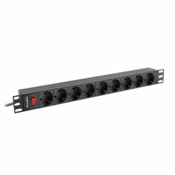 Power Socket 9 Sockets with Switch Lanberg PDU-09F-0300-BK 4000 W 220-250 V 16 A 3 m