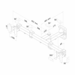 TV Mount Neomounts FPMA-W960D 27" 12 kg 10" 6 Kg