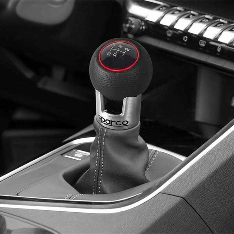 Shift Lever Knob Sparco LAZIO Black/Red