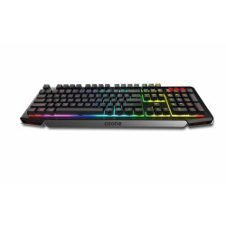 Keyboard with Gaming Mouse OZONE Spanish Qwerty Black Multicolour