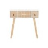 Console DKD Home Decor Natural White Paolownia wood (80 x 32 x 80 cm)