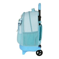 School Rucksack with Wheels BlackFit8 Fly with me White Sky blue 33 x 45 x 22 cm