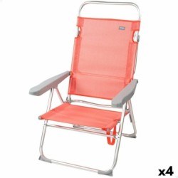 Folding Chair Aktive Flamingo Coral 48 x 99 x 57 cm (4 Units)