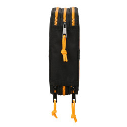 Triple Pencil Case Naruto 12.5 x 19.5 x 5.5 cm Black Orange (36 Pieces)