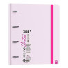 Ring binder Carchivo United 360º Light mauve A4 (2 Units)