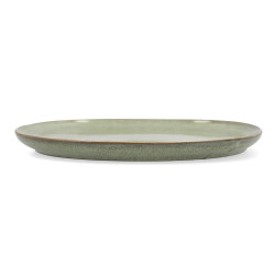 Flat plate Bidasoa Ikonic Ceramic Green (20,2 x 19,7 cm) (Pack 6x)