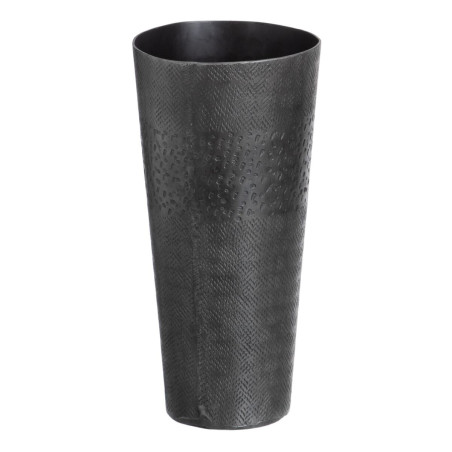 Vase Grey Metal 15 x 15 x 31 cm