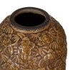 Vase 20,5 x 20,5 x 26,5 cm Ceramic Brown