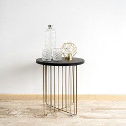 Side table Vinthera Moa Golden Metal 44 x 47,8 cm