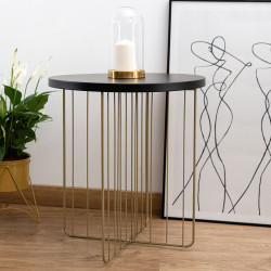 Side table Vinthera Moa Golden Metal 44 x 47,8 cm