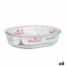 Oven Dish Quttin   Glass Oval 1,5 L 23,7 x 18,8 cm (6 Units)