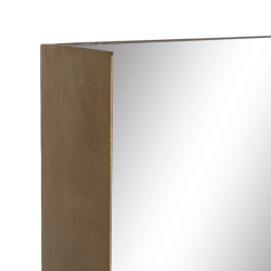 Wall mirror 40 x 12 x 60 cm Black Golden Metal