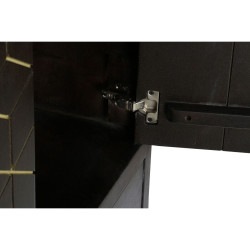 Cupboard DKD Home Decor 100 x 40 x 175 cm Black Metal Acacia